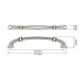 Ручка мебельная DR 49/160 G15 NEW тёмная медь матовая