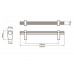 Ручка мебельная DRU 20AL/128 G2 RU 20/С00/04/128 хром