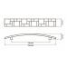 Ручка мебельная DS 07/128 G17 NEW матовая латунь