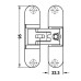 Петля дверная скрытая Hafele, К6200 3D