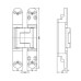 Петля дверная скрытая Hafele, TECTUS TE 540 3D