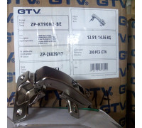 Петля GTV равнолежащая (штольная) ZP-KT90H2-BE (с монтажной планкой)