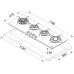 Газовая (варочная) поверхность Franke Crystal FHCR 1204 3G HE __ C