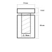  Дистанционный стеклодержатель 16мм: 16x30